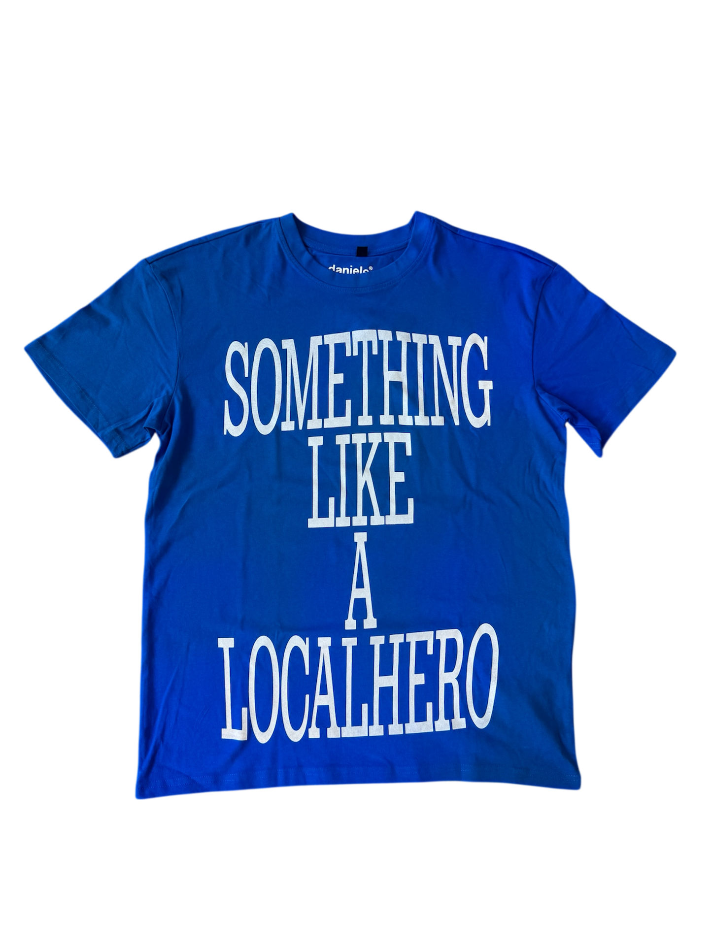 LOCAL HERO TEE BLUE&WHITE